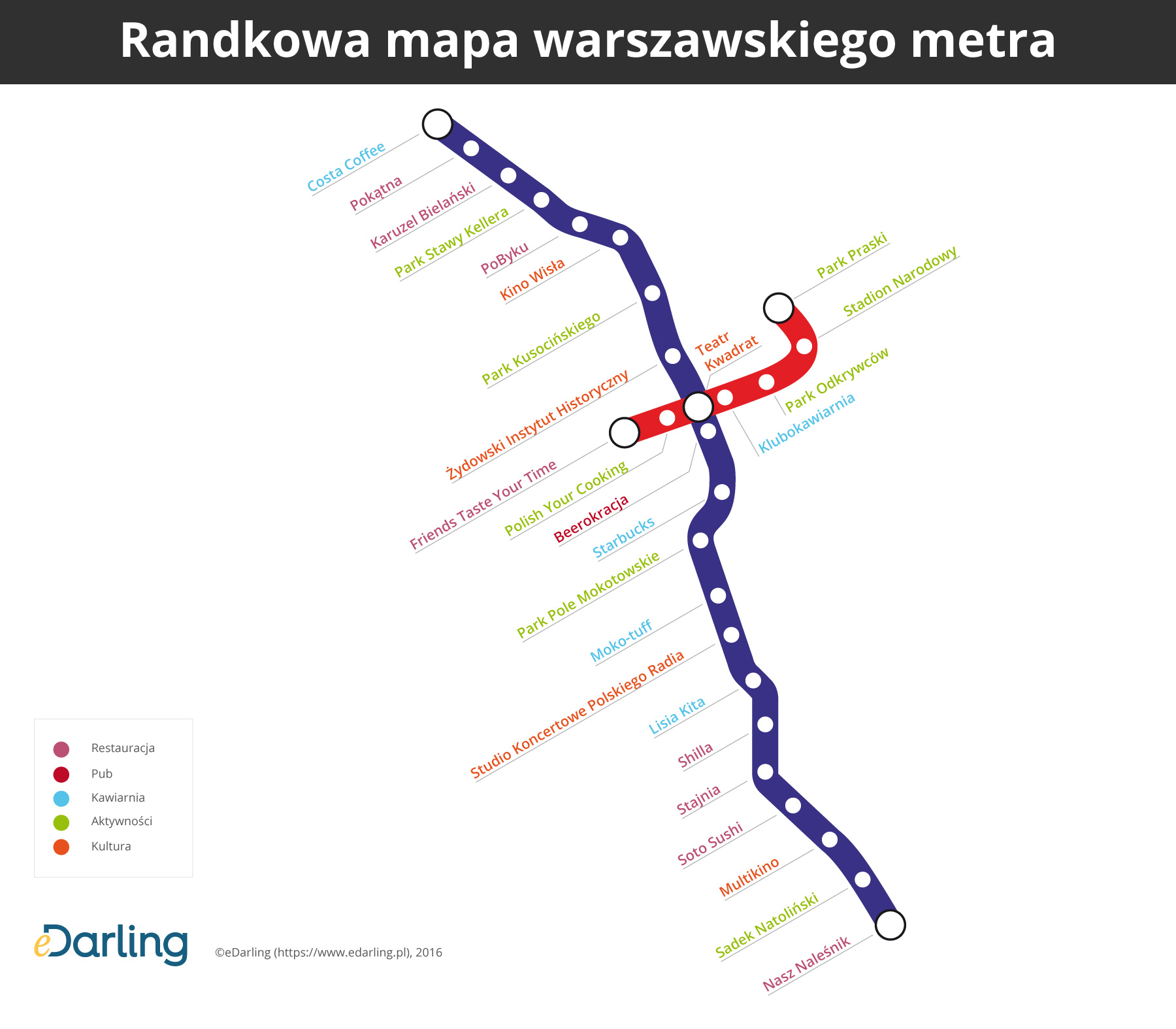 Randkowa mapa Warszawy